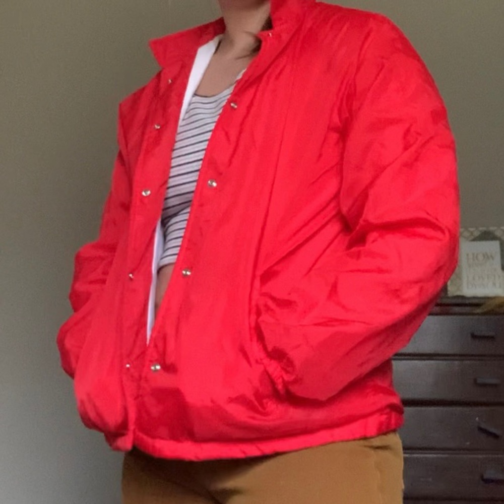 Red Vintage Windbreaker